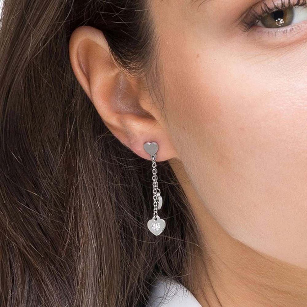 Orecchini Pendenti A Barra Lunga Placcati Argento 925 – Ipoallergenici, Regalo Per Donne