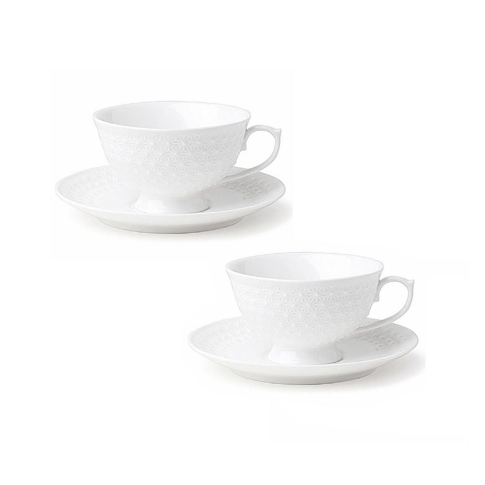 Set 2 Tazze Tè con Piattino Stelline - Hervit