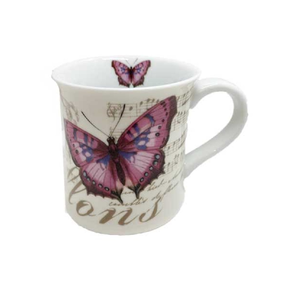 Set 4 Mug - Papillons - immagine 2