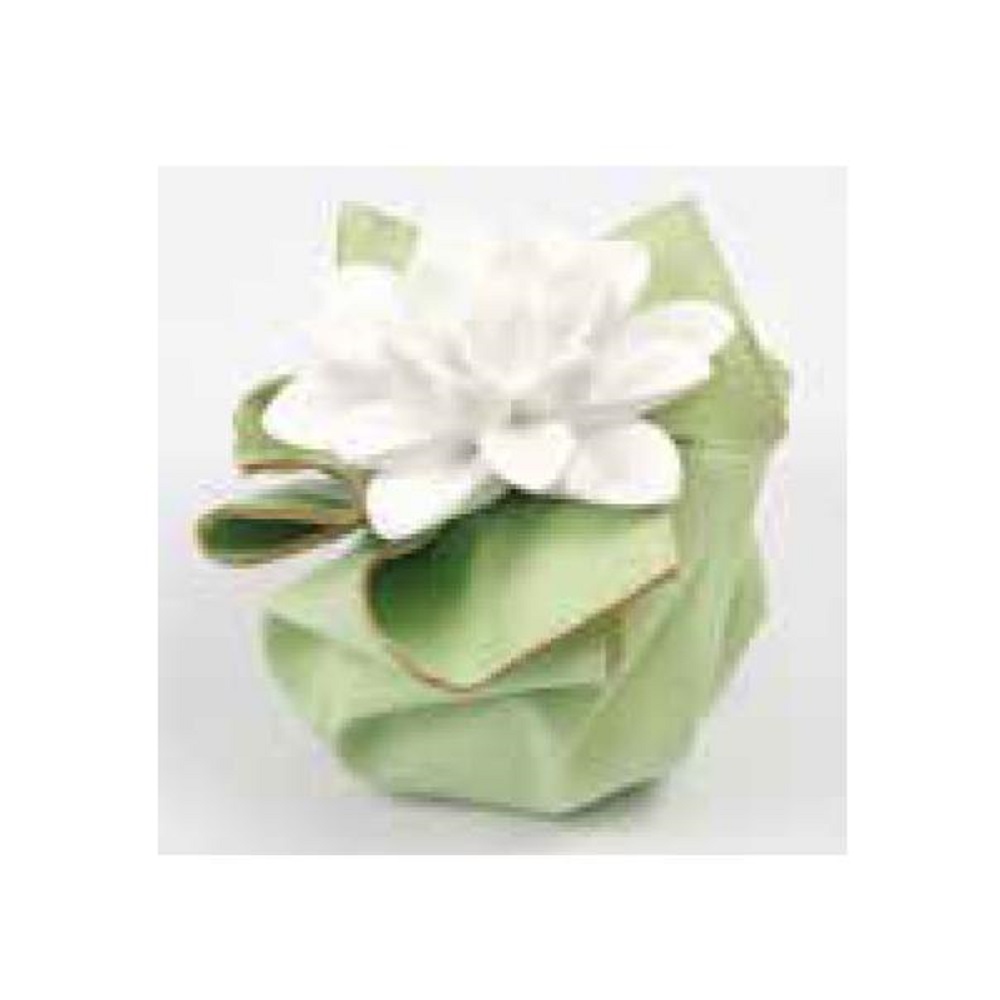 Fiore in Gesso Profumato su Base in Ecopelle Colorata - immagine 5