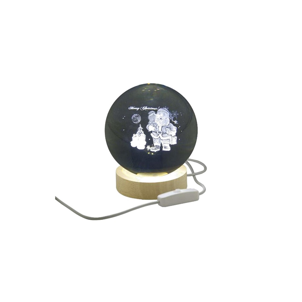Sfera Luminosa Babbo Natale