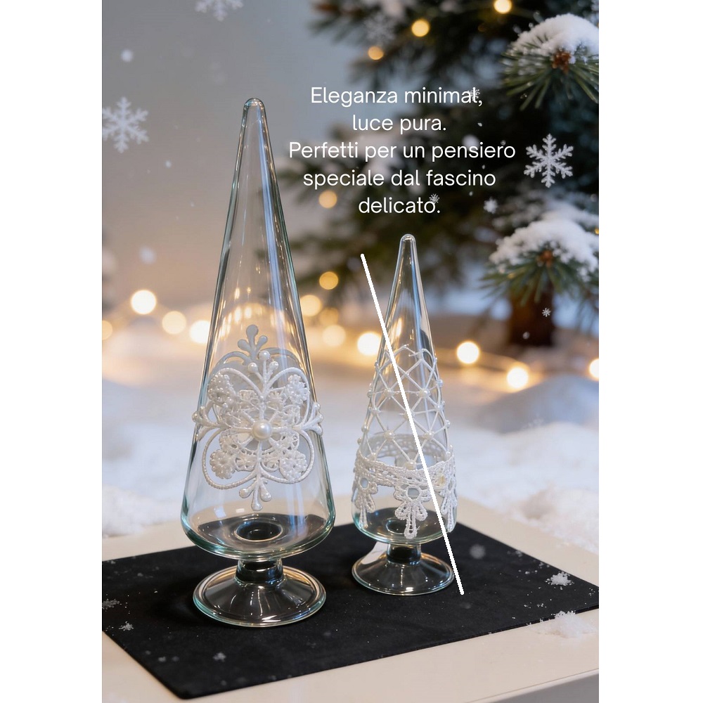 Albero di Natale con Pizzo e Perle - immagine 2