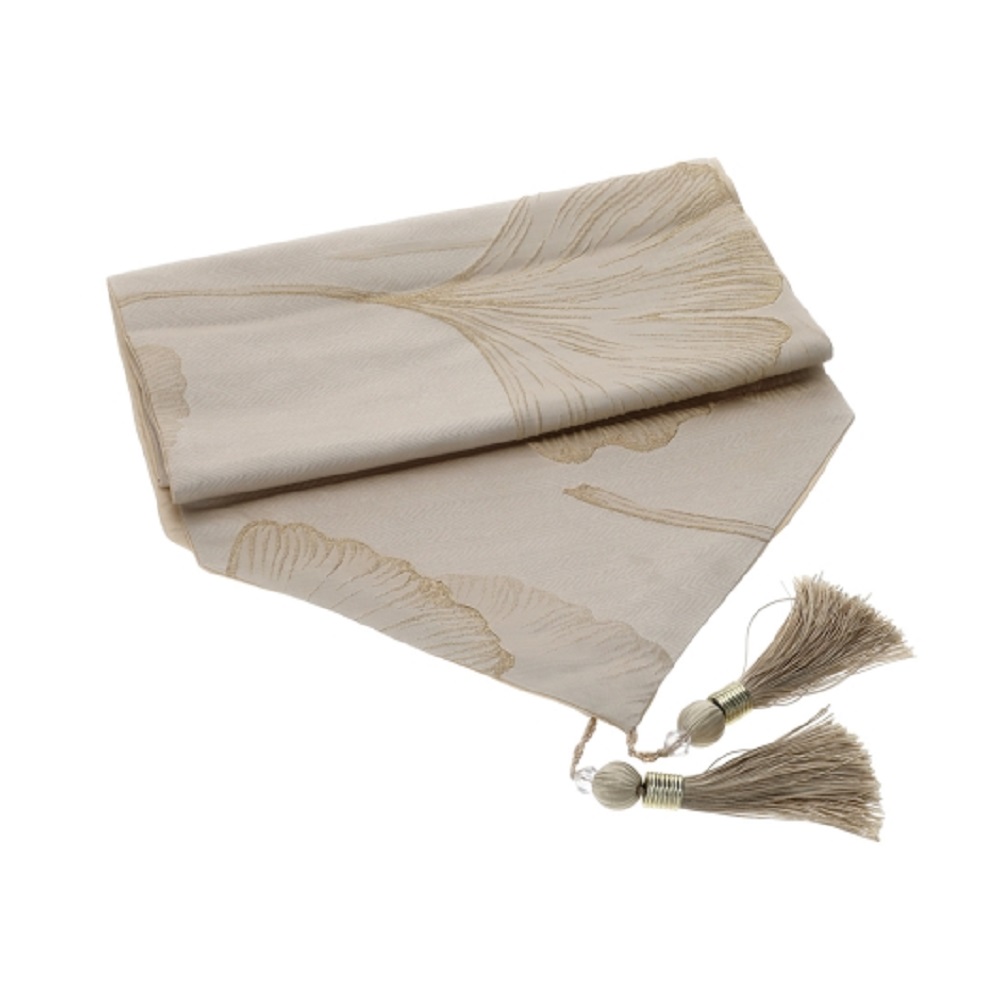 Runner Jacquard Ginkgo Beige - Hervit